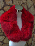 Fur Collar, fox fur collar, real fur scarf, fur warm neck