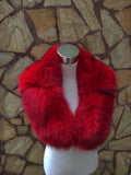 Fur Collar, fox fur collar, real fur scarf, fur warm neck