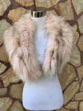 Fur Collar, fox fur collar, real fur scarf, fur warm neck